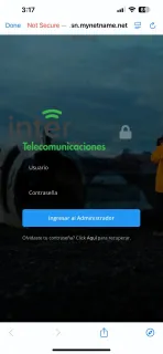 Acceso actual en el navegador móvil